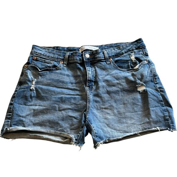 Levi Strauss  Mid Rise Denim Shorts - Picture 1 of 6